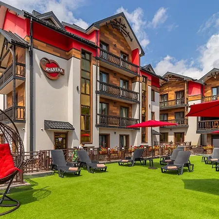 Amarena Spa Hotel - Breakfast Included In The Price Spa Swimming Pool Sauna Hammam Jacuzzi Restaurant Inexpensive And Delicious Food Parking Area Barbecue 400 M To Bukovel Lift 1 Room And Cottages-2